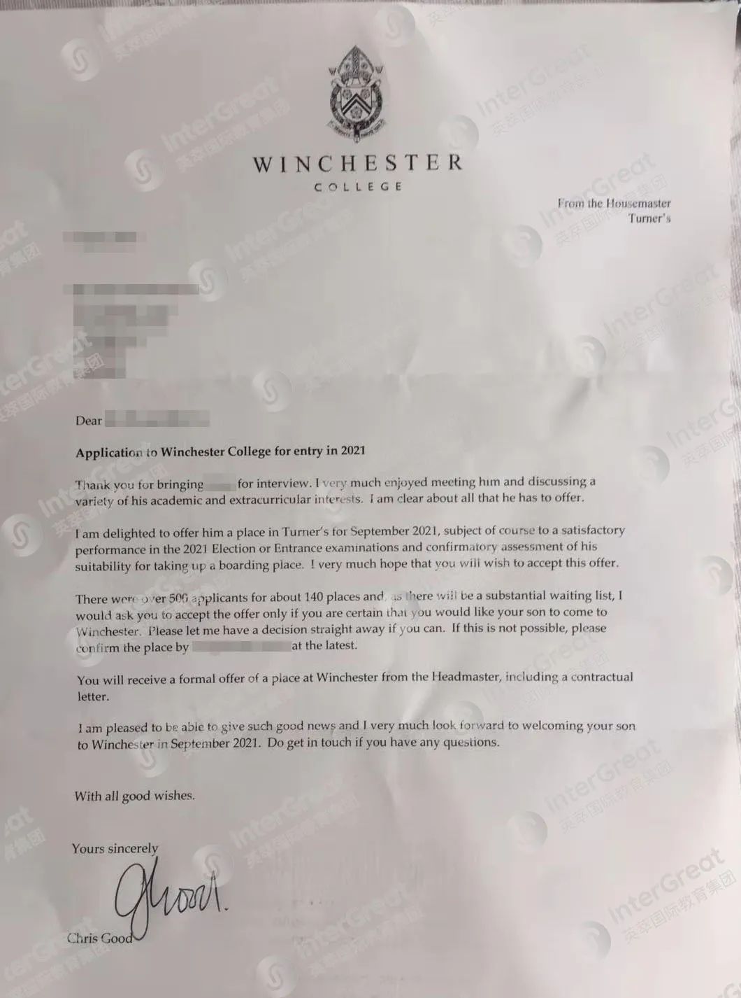 英国顶尖贵族男校温彻斯特公学计划未来招收女生入学！